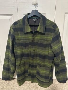 Men's Green Plaid Field Jacket - Military Style
